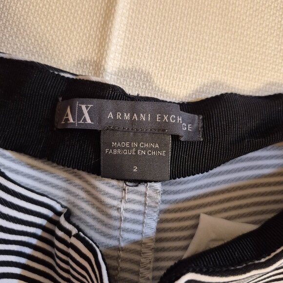 ARMANI EXCHANGE high waisted black and white shorts - Picture 2 of 13